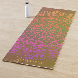 Earth-toned Mandala met de naam Yoga Mat