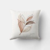 Earth-Toned Waterverf Minimal Design Kussen (Achterkant)