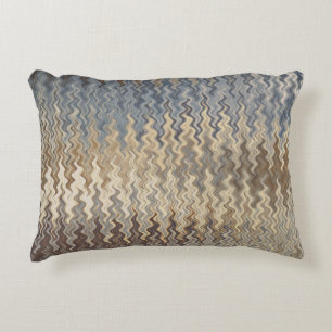 Earth Toned Wavy Pattern Accent Kussen