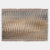 Earth Toned Wavy Pattern Deken (Voorkant)