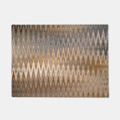 Earth Toned Wavy Pattern Deurmat (Voorkant)