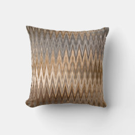 Earth Toned Wavy Pattern Kussen