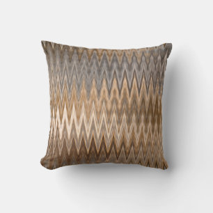 Earth Toned Wavy Pattern Kussen