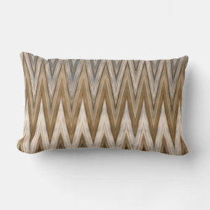 Earth Toned Wavy Pattern Kussen