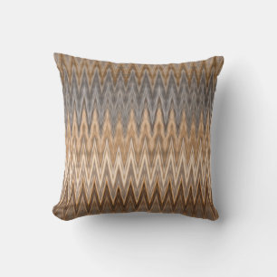 Earth Toned Wavy Pattern Kussen