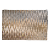 Earth Toned Wavy Pattern Kussensloop (Achterkant)