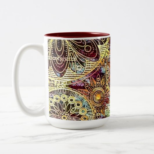 Earth Tones 15 oz Two-Tone Mok (Links)