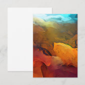 Earth Tones Abstract aan Sky Kaart (Voorkant / Achterkant)