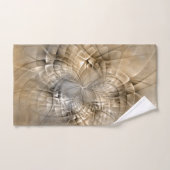 Earth Tones Abstract Modern Fractal Art Texture Bad Handdoek (Handdoek)