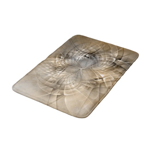 Earth Tones Abstract Modern Fractal Art Texture Badmat (Gekanteld)