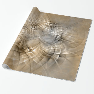 Earth Tones Abstract Modern Fractal Art Texture Cadeaupapier