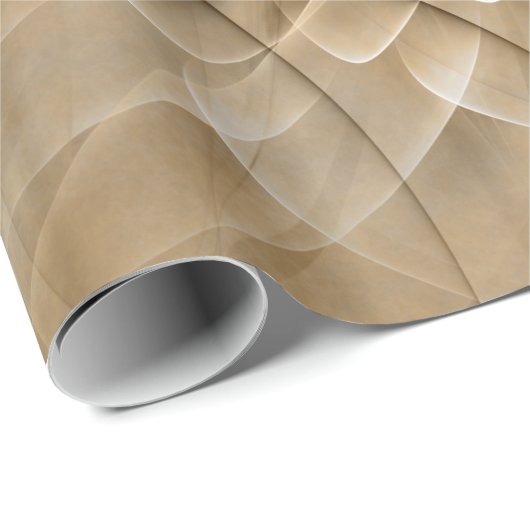 Earth Tones Abstract Modern Fractal Art Texture Cadeaupapier (Rol Hoek)