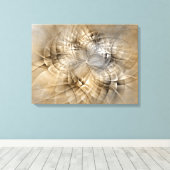 Earth Tones Abstract Modern Fractal Art Texture Canvas Afdruk (Insitu (Houten vloer))