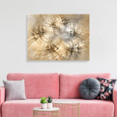 Earth Tones Abstract Modern Fractal Art Texture Canvas Afdruk (Insitu (Woonkamer))
