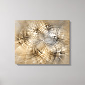 Earth Tones Abstract Modern Fractal Art Texture Canvas Afdruk (Voorkant)