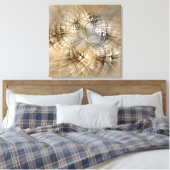 Earth Tones Abstract Modern Fractal Art Texture Canvas Afdruk (Insitu (Slaapkamer))
