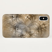 Earth Tones Abstract Modern Fractal Art Texture Case-Mate iPhone Case (Achterkant (horizontaal))