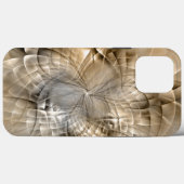 Earth Tones Abstract Modern Fractal Art Texture Case-Mate iPhone Case (Achterkant (horizontaal))