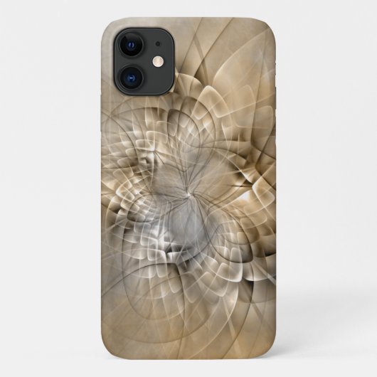 Earth Tones Abstract Modern Fractal Art Texture Case-Mate iPhone Case (Achterkant)