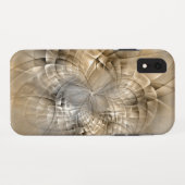 Earth Tones Abstract Modern Fractal Art Texture Case-Mate iPhone Case (Achterkant (horizontaal))