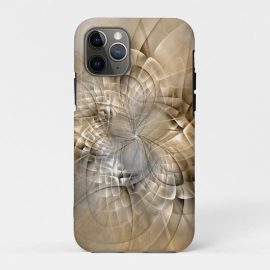Earth Tones Abstract Modern Fractal Art Texture Case-Mate iPhone Case (Achterkant)