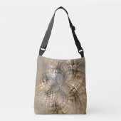 Earth Tones Abstract Modern Fractal Art Texture Crossbody Tas (Voorkant)