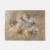 Earth Tones Abstract Modern Fractal Art Texture Deurmat (Voorkant)