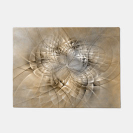 Earth Tones Abstract Modern Fractal Art Texture Deurmat