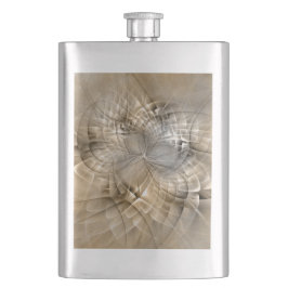 Earth Tones Abstract Modern Fractal Art Texture Flacon