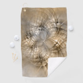 Earth Tones Abstract Modern Fractal Art Texture Golfhanddoek (Insitu)