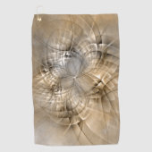 Earth Tones Abstract Modern Fractal Art Texture Golfhanddoek (Voorkant)