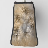 Earth Tones Abstract Modern Fractal Art Texture Golfheadcover (Draai 90)
