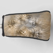 Earth Tones Abstract Modern Fractal Art Texture Golfheadcover (Voorkant)
