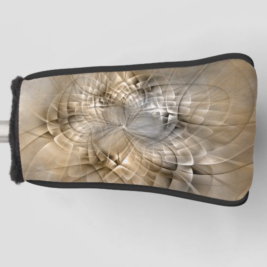 Earth Tones Abstract Modern Fractal Art Texture Golfheadcover (Voorkant)