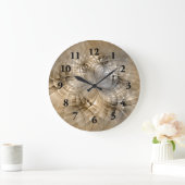 Earth Tones Abstract Modern Fractal Art Texture Grote Klok (Huis)