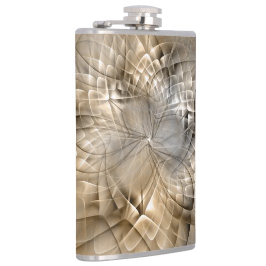 Earth Tones Abstract Modern Fractal Art Texture Heupfles (Rechts)