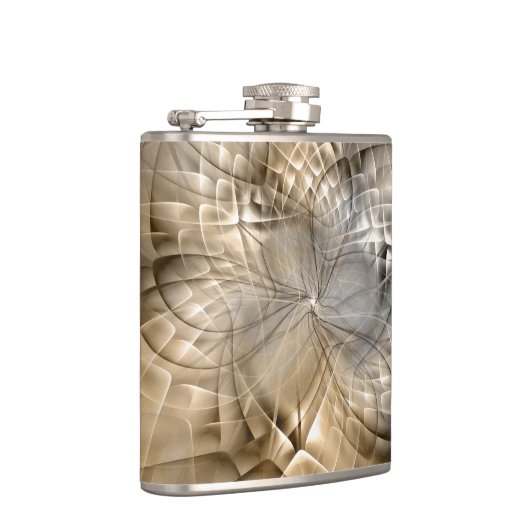 Earth Tones Abstract Modern Fractal Art Texture Heupfles (Rechts)