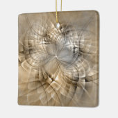 Earth Tones Abstract Modern Fractal Art Texture Keramisch Ornament (Links)