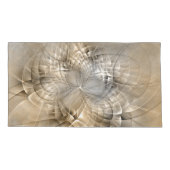 Earth Tones Abstract Modern Fractal Art Texture Kussensloop (Achterkant-Links)