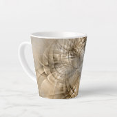 Earth Tones Abstract Modern Fractal Art Texture Latte Mok (Linkerhoek)