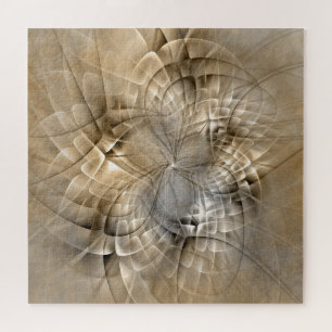 Earth Tones Abstract Modern Fractal Art Texture Legpuzzel