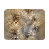 Earth Tones Abstract Modern Fractal Art Texture Magneet (Horizontaal)