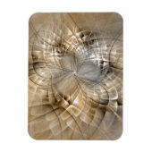 Earth Tones Abstract Modern Fractal Art Texture Magneet (Verticaal)
