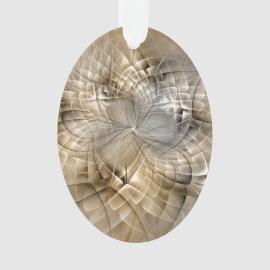 Earth Tones Abstract Modern Fractal Art Texture Ornament (voorkant)