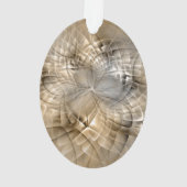 Earth Tones Abstract Modern Fractal Art Texture Ornament (achterkant)