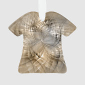Earth Tones Abstract Modern Fractal Art Texture Ornament (achterkant)