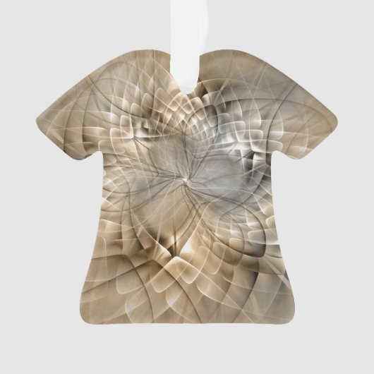 Earth Tones Abstract Modern Fractal Art Texture Ornament (voorkant)