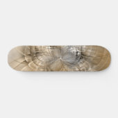 Earth Tones Abstract Modern Fractal Art Texture Persoonlijk Skateboard (Horizontaal)