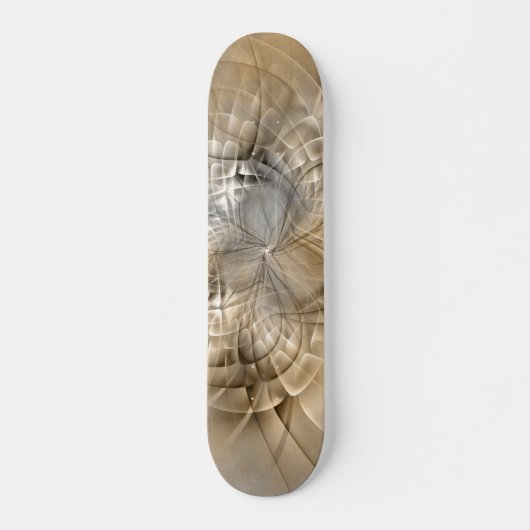 Earth Tones Abstract Modern Fractal Art Texture Persoonlijk Skateboard (Voorkant)