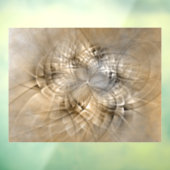 Earth Tones Abstract Modern Fractal Art Texture Raamsticker (Vel 3)